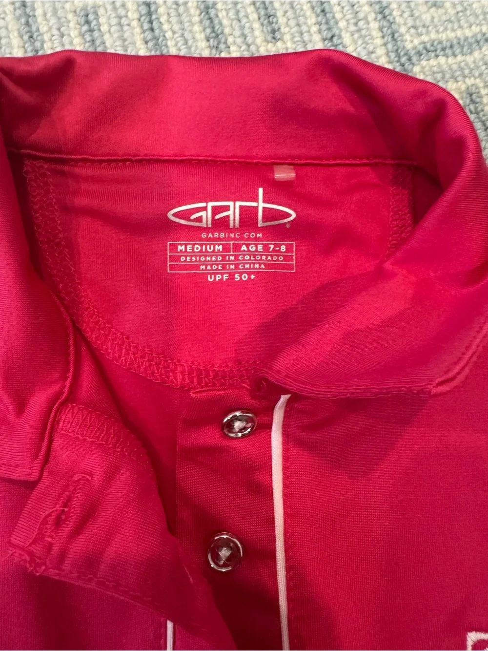 Garb Sleeveless Polo/golf Top - Fuchsia